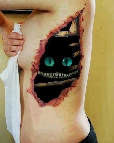3D creepy tattoo