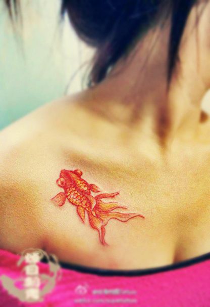Goldfish tattoo for women