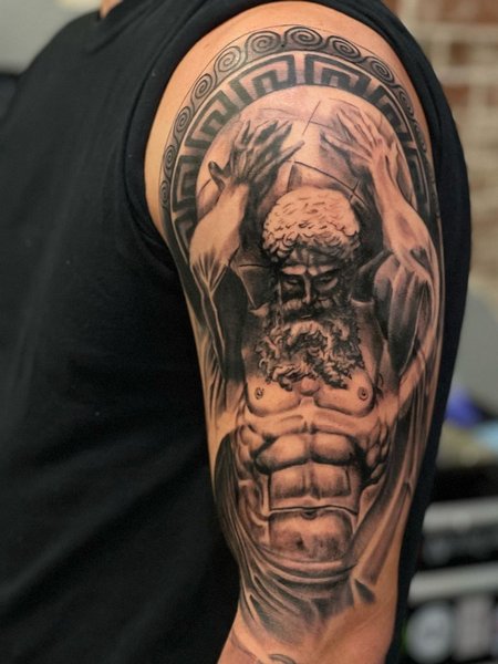 Atlas Half Sleeve Tattoo