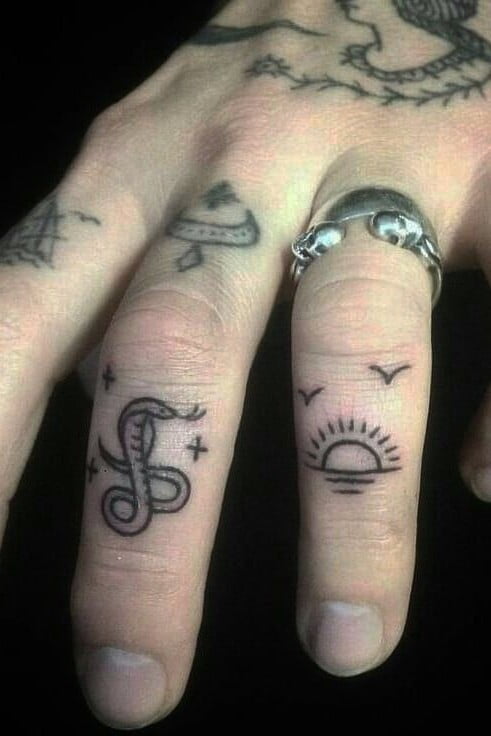 Finger tattoo ideas for men15