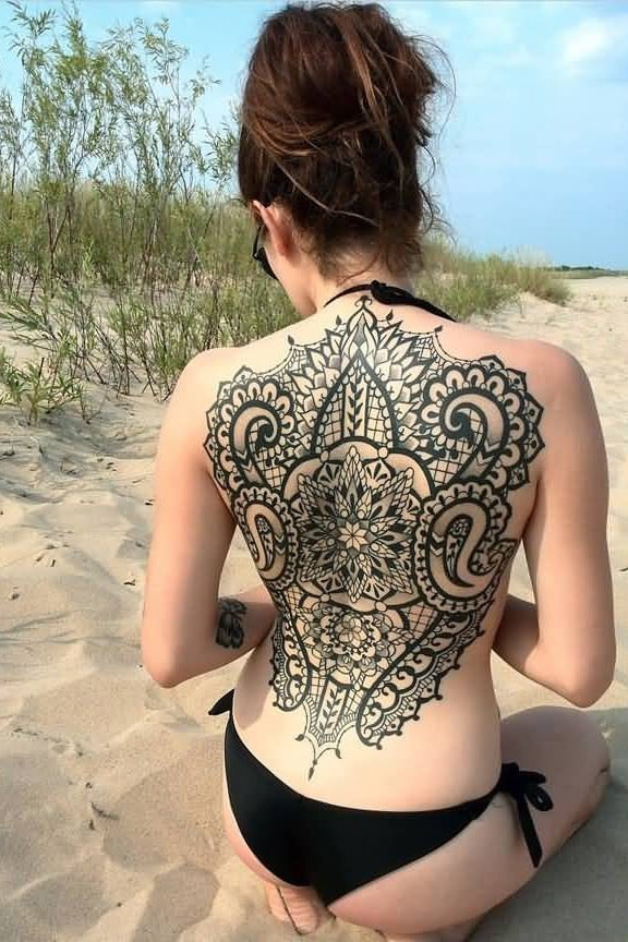Mandala Back Tattoo 1