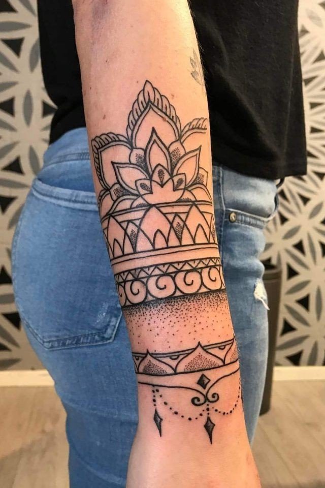 Wrist Mandala Tattoo