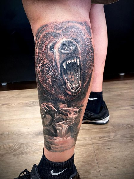 Bear Leg Tattoo