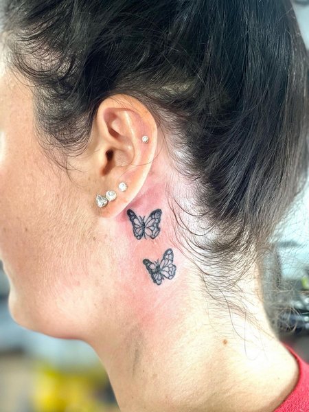 Behind The Ear Tattoo designs