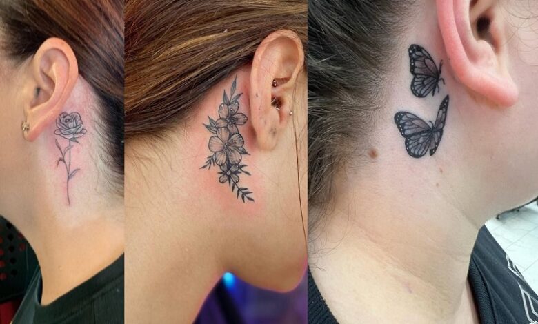 Behind The Ear Tattoos