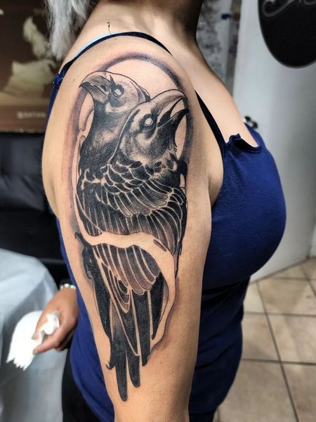Crow Tattoos For Women
