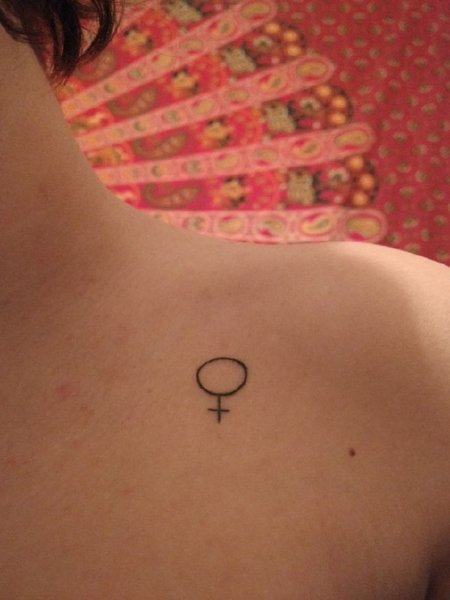 Female Gender Symbol Tattoo ideas for Women