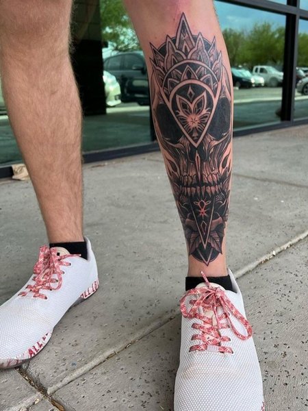 Half Leg Sleeve Tattoo