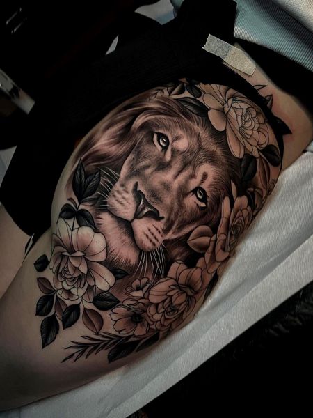 Lion Butt Tattoo