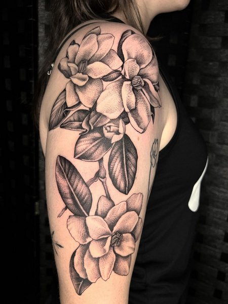Magnolia Flower Tattoo