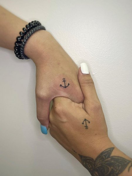 Matching Anchor Tattoo