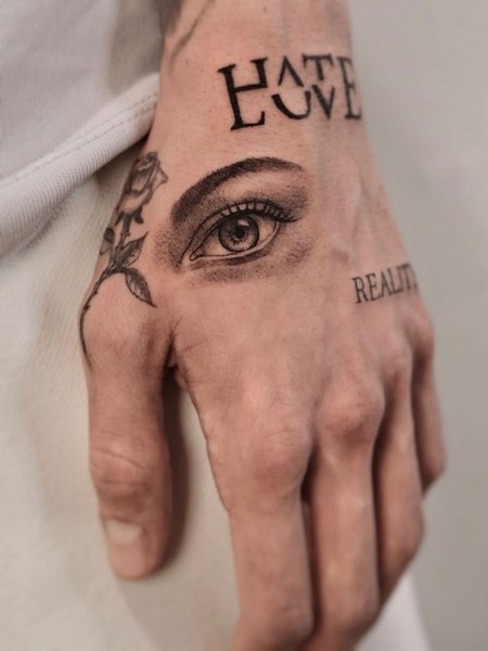 Minimalist Hand Tattoo