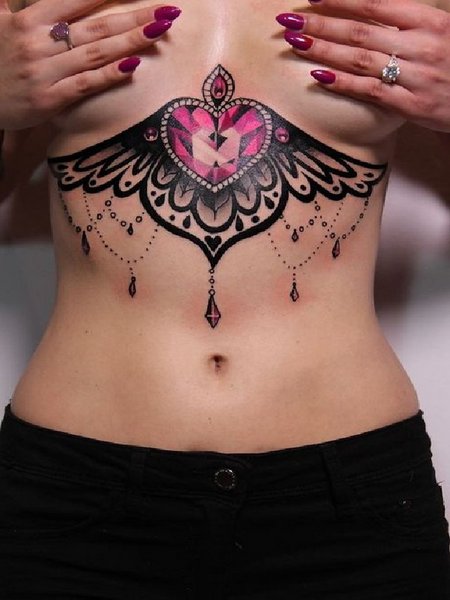 Sternum Tattoo ideas For Women