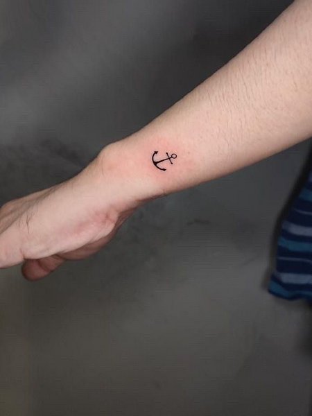 Tiny Anchor Tattoo