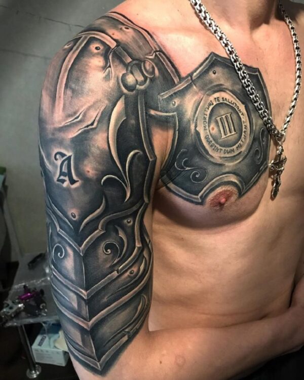 Warrior Shoulder Tattoo