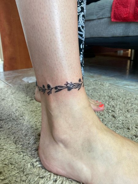 Wrap Around Ankle Tattoos