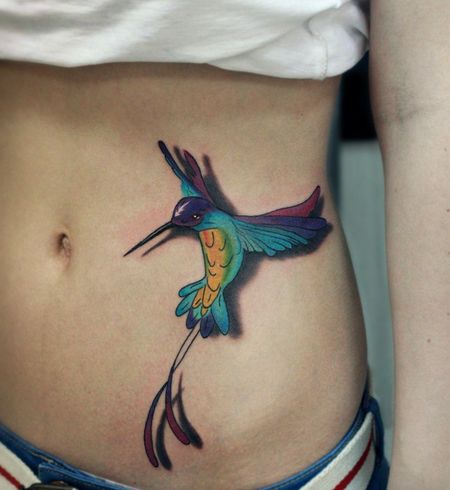 3D Hummingbird Tattoos