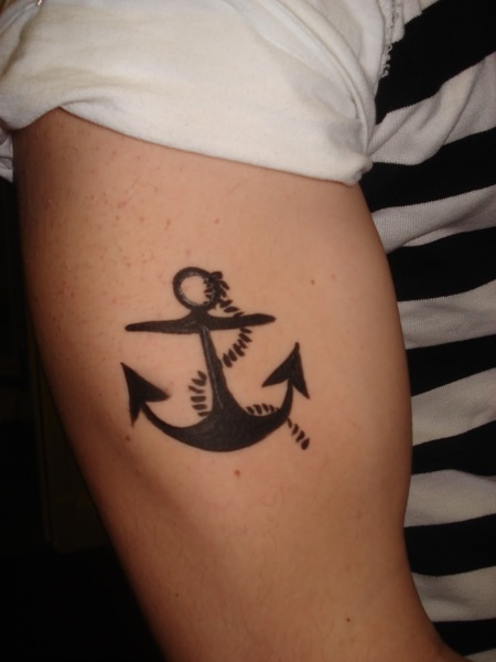 Anchor Bicep Tattoos