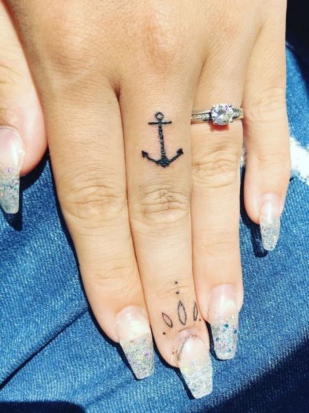 Anchor Hand Tattoos For Women