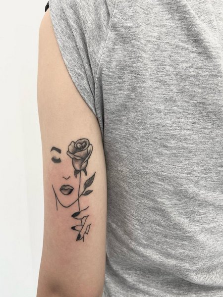 Arm Rose Tattoo
