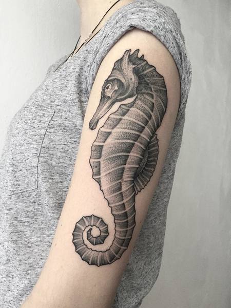 Arm Seahorse Tattoo