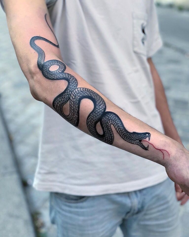 Arm Snake Tattoo