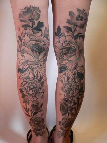 Back Of Leg Tattoo