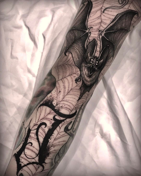 Bat Elbow Tattoos