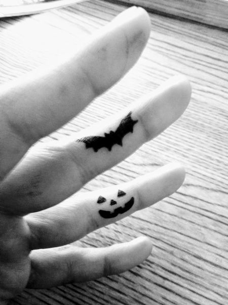 Bat Finger Tattoos