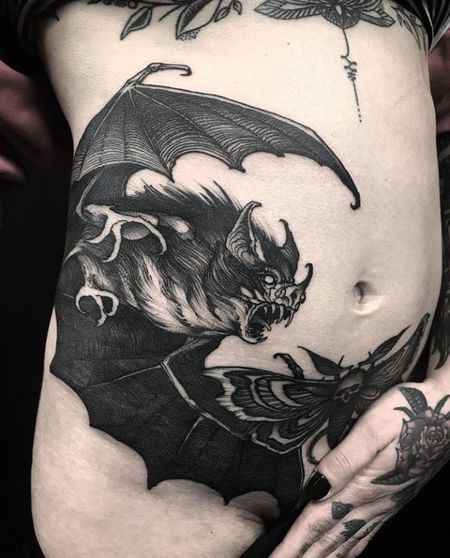 Bat Rib Tattoos