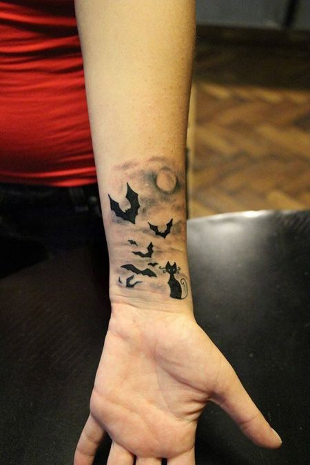 Bat Wrist Tattoos
