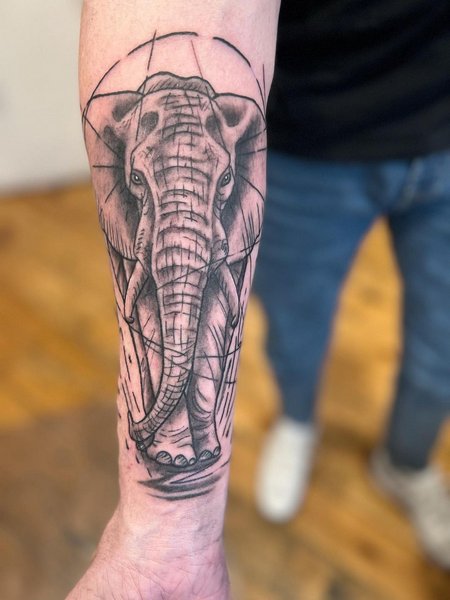 Elephant Tattoo Men