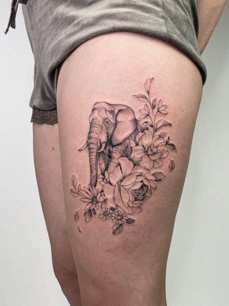 Elephant Tattoos For Women