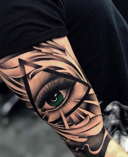 Eye Bicep Tattoos