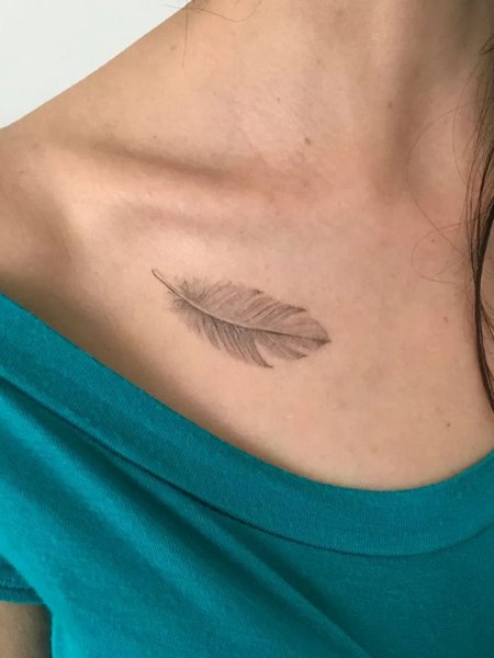 Feather Chest Tattoo