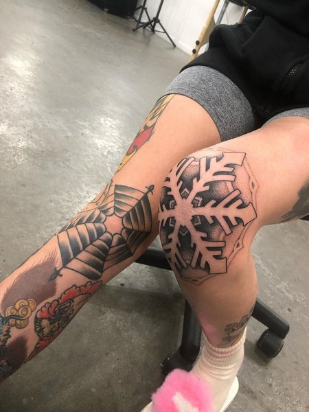 Knee Tattoos For Females