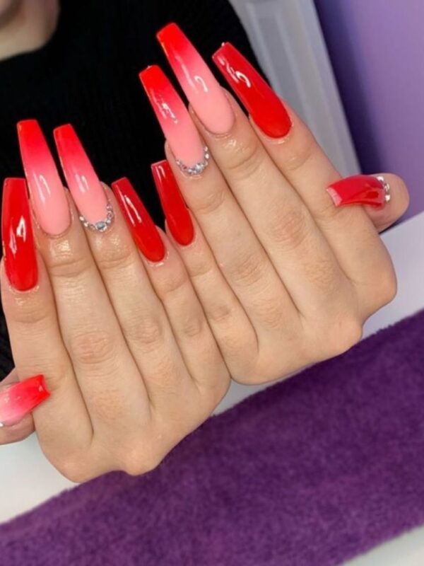 Long Red Nails