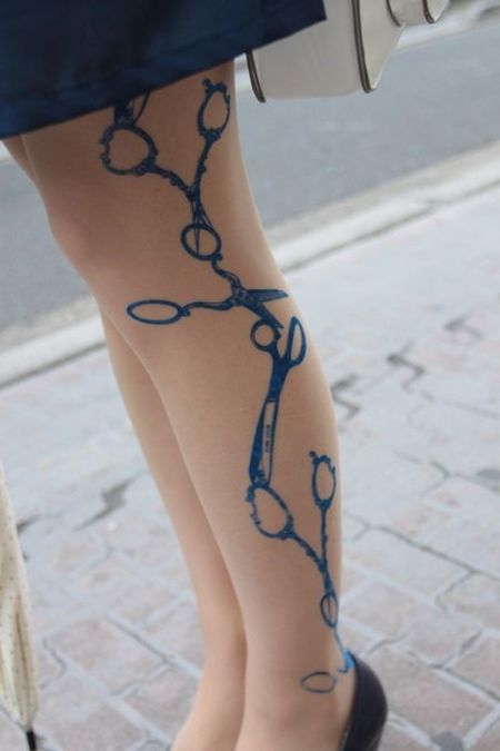 Scissors Leg Tattoos