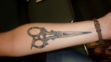 Scissors Tattoos For Women