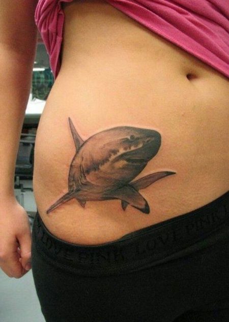 Shark Belly Tattoos