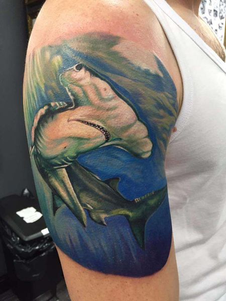 Shark Shoulder Tattoos