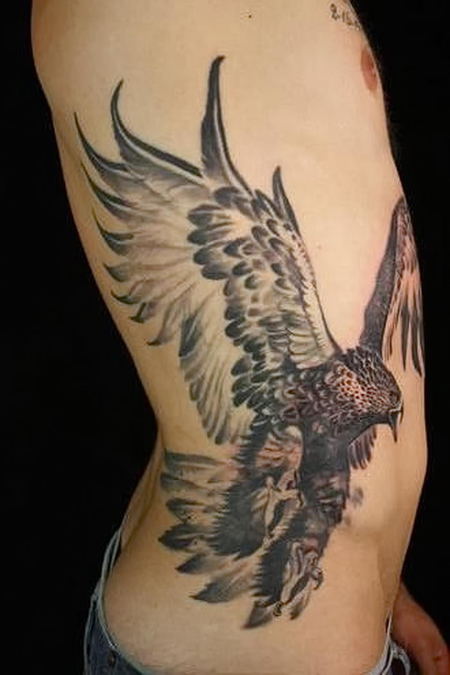 Side Hawk Tattoos