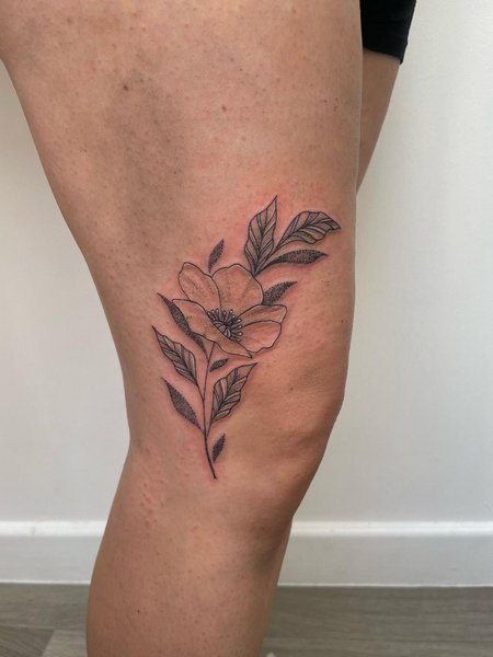Side Knee Tattoo