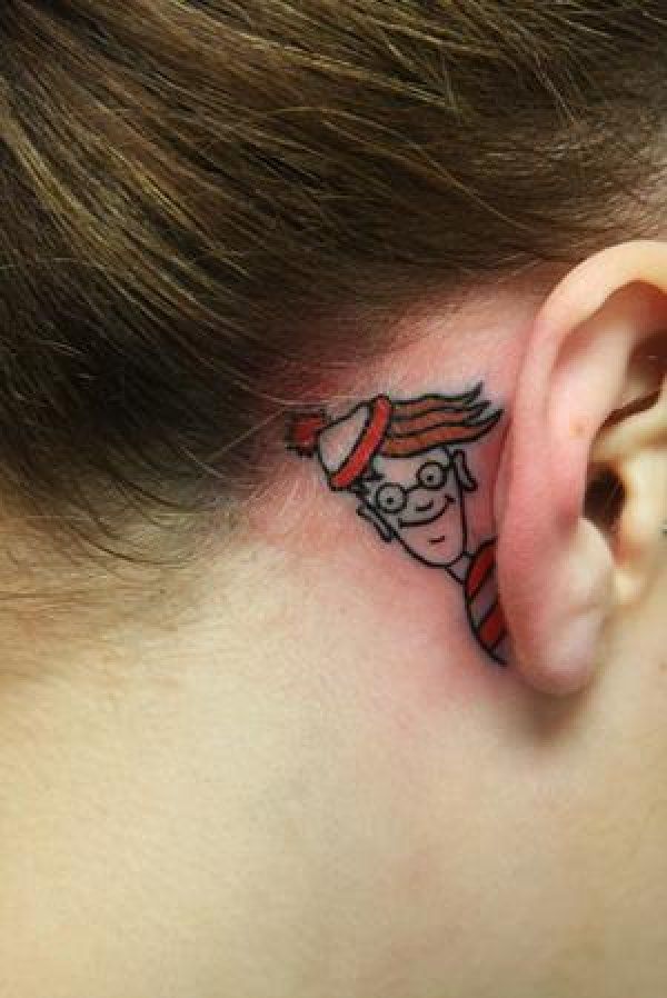 Simple Ear Tattoo