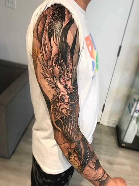 Sleeve Dragon Tattoo