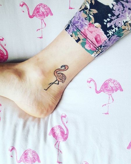 Small Flamingo Tattoos