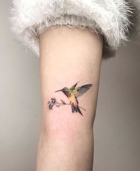 Small Hummingbird Tattoos
