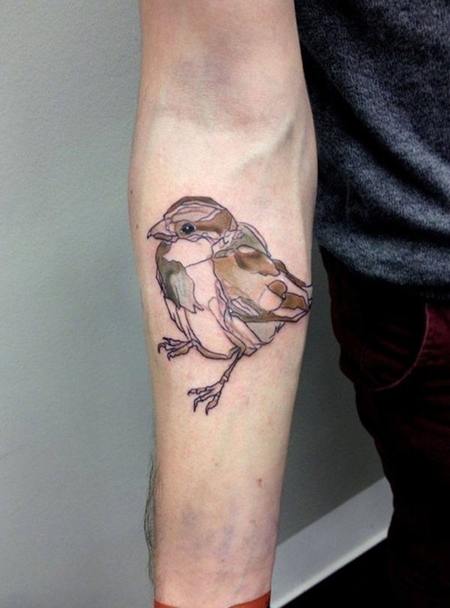 Sparrow Forearm Tattoos