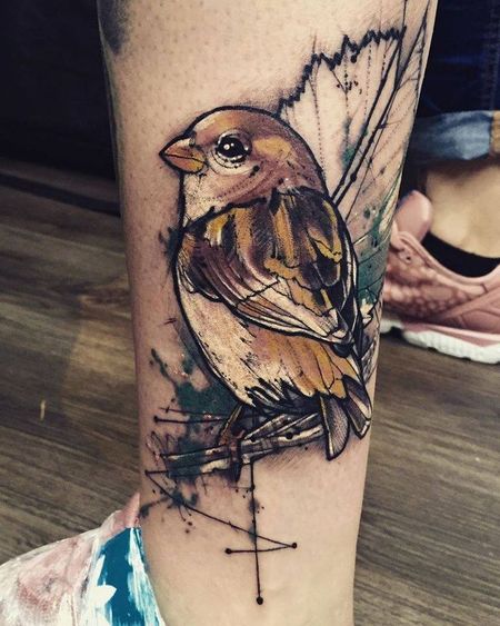 Sparrow Leg Tattoos