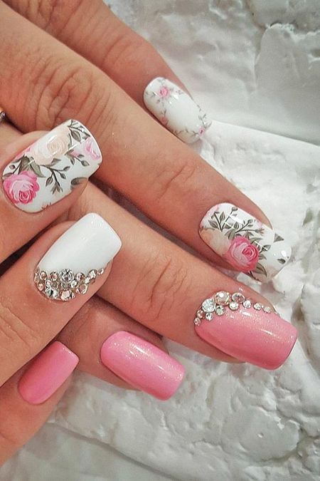 Spring Pink Nails